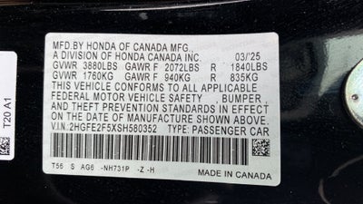 2025 Honda Civic Sport