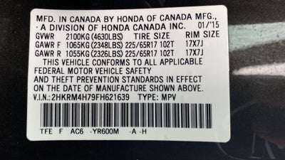 2015 Honda CR-V EX-L