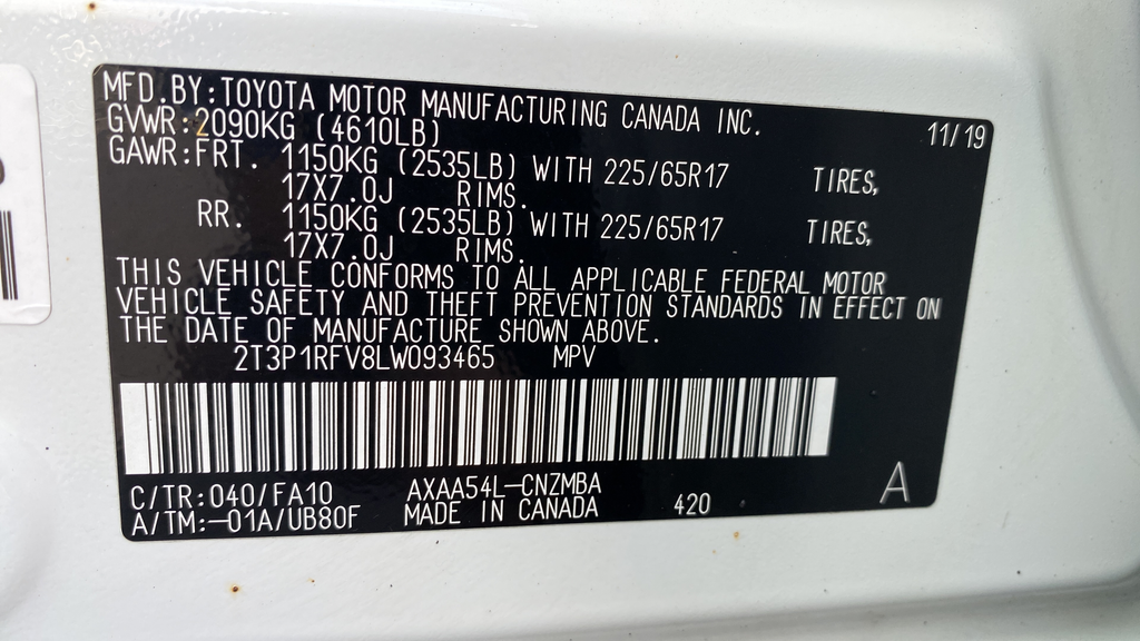 2020 Toyota RAV4 XLE