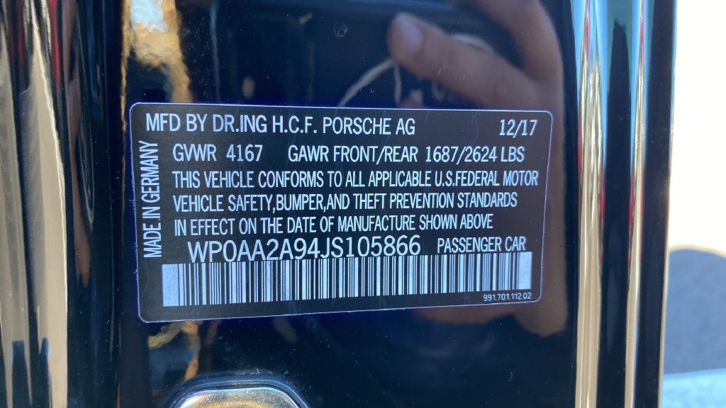 2018 Porsche 911 Carrera