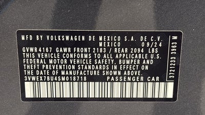 2025 Volkswagen Jetta 1.5T SE