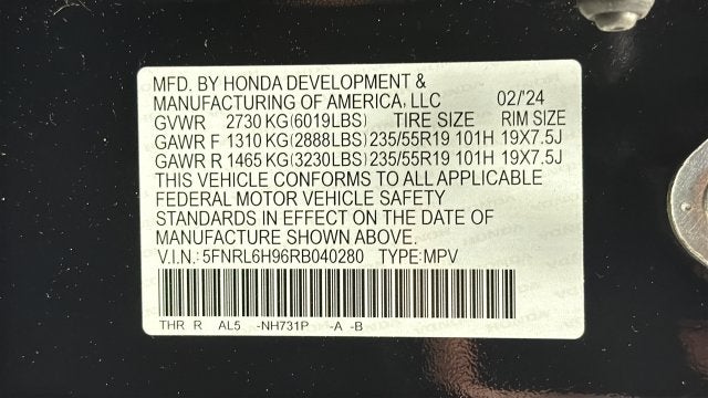 2024 Honda Odyssey Elite