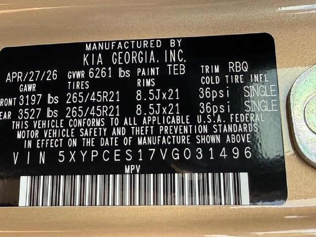 2027 Kia Telluride X-Line EX