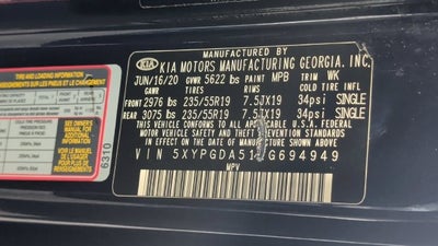 2020 Kia Sorento S