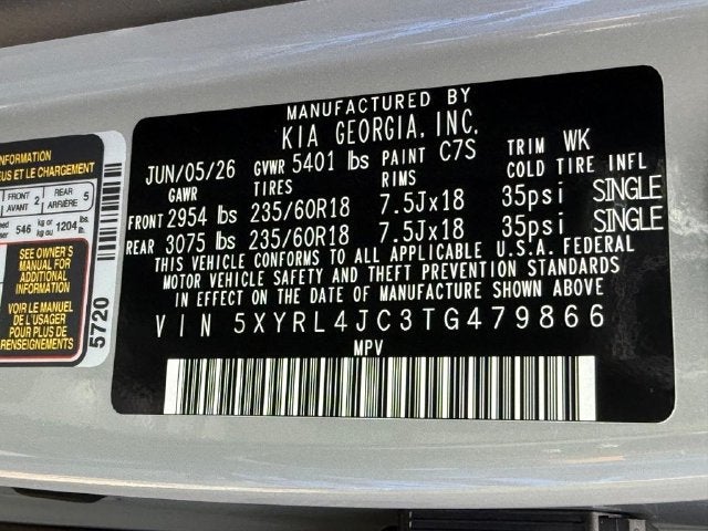2026 Kia Sorento S