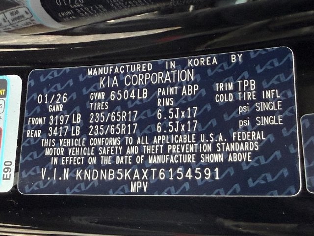 2026 Kia Carnival Hybrid LXS
