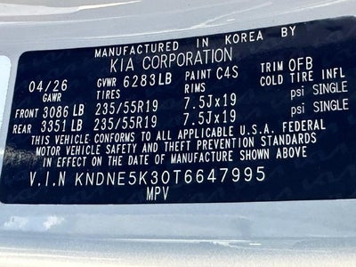 2026 Kia Carnival SX Prestige